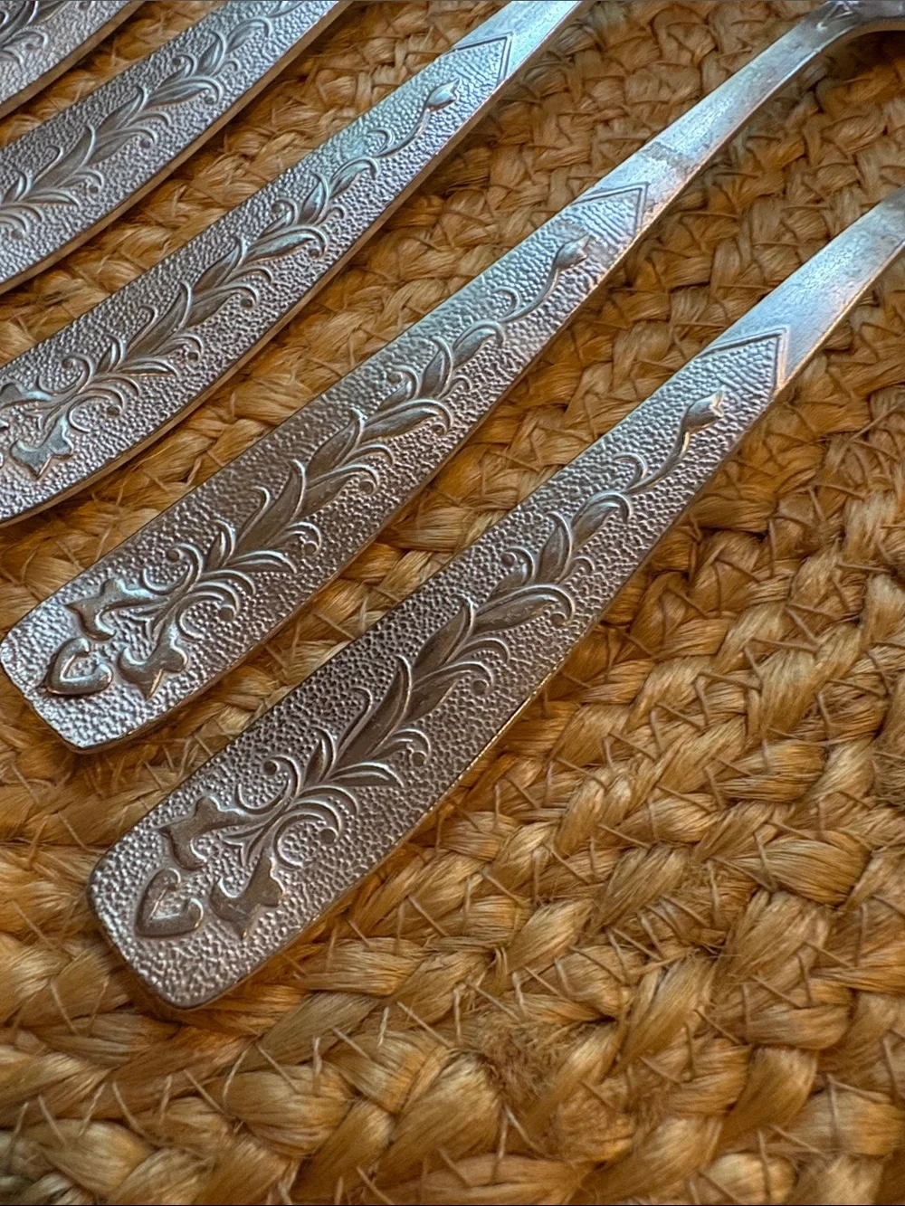 (8) Vintage Melchior Forks & (2) Spoons - MNCH USSR Silverplate